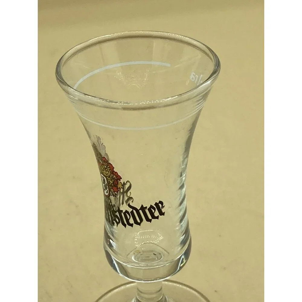 Vintage Martenstedter LOT 2 Shot Glass Bremen Germany Weizenkorn 2cl